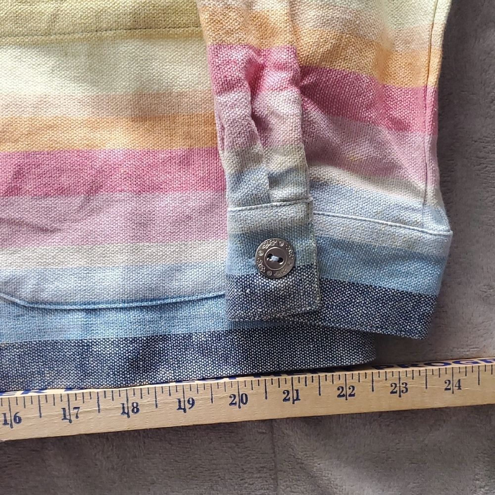 ALFRED DRUNNER | 12 WOMEN'S | JACKET BUTTON DOWN SHIRT  in RAINBOW 19232 29961 - Picture 9 of 16